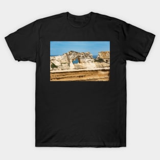 Close up of rocky, limestone outcrop at loch Ard Gorge. T-Shirt